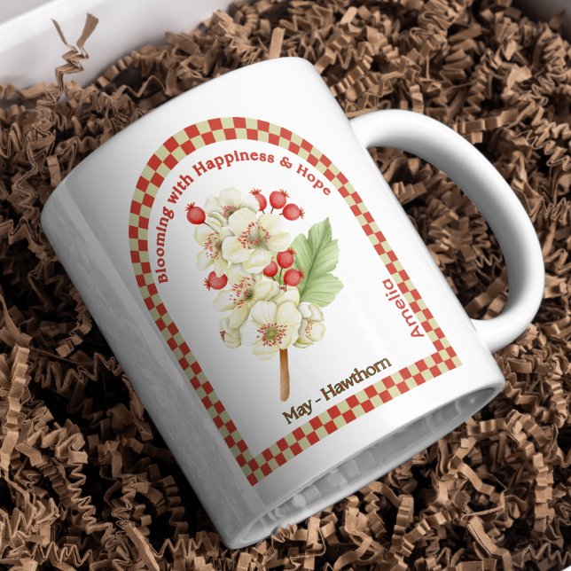 Mug Fleur du mois de naissance de mai personnalisée (Créateur téléchargé)