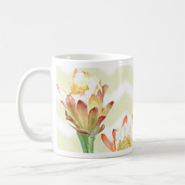 Mug fleur et orchidée de cactus (Gauche)