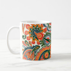 Mug Fleur Ethnique Ukrainienne, Marque Dessinée À La M