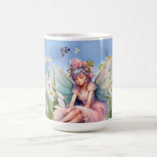 Mug Fleur Fairy in Rose robe Musique