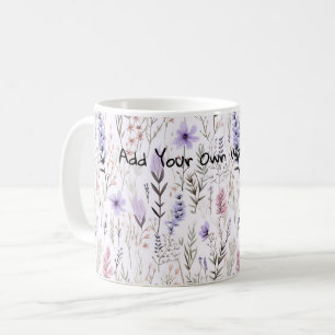 Mug Fleur fleur aquarelle cadeaux amant de café