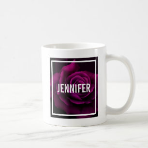 Mug Fleur gothique de rose violet-rouge