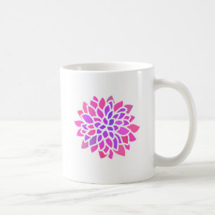 Mug Fleur Hippie rose Rétro Moderne