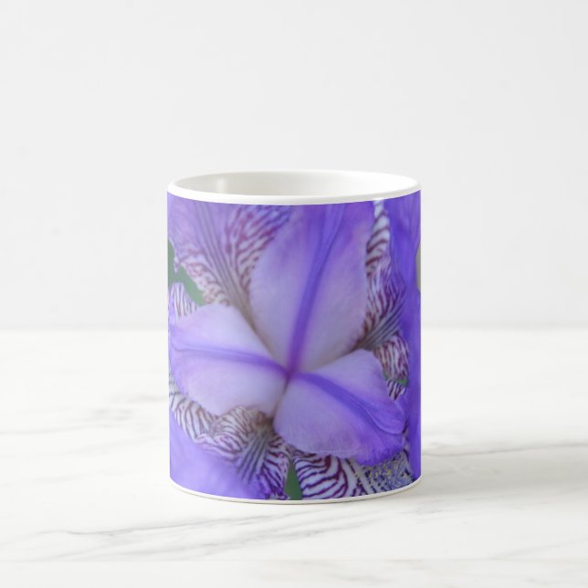 Mug Fleur Iris bleu violet (Centre)