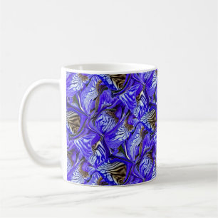 Mug Fleur Iris Violet / Esthétique / Carrelé /