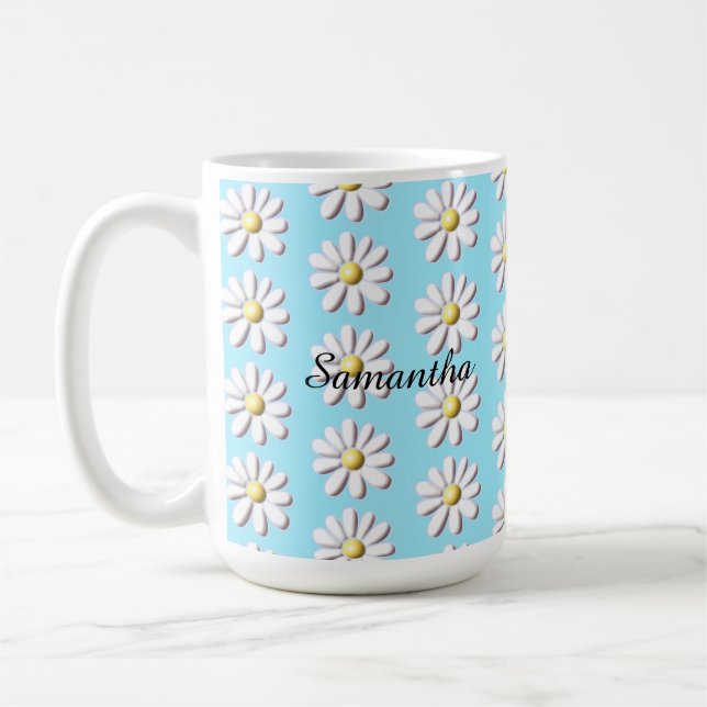 Mug Fleur marguerite 3D (Gauche)