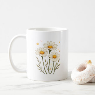 Mug Fleur marguerite personnalisée
