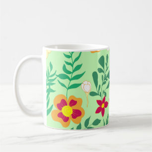 Mug Fleur motif sans couture et décoration de la maiso
