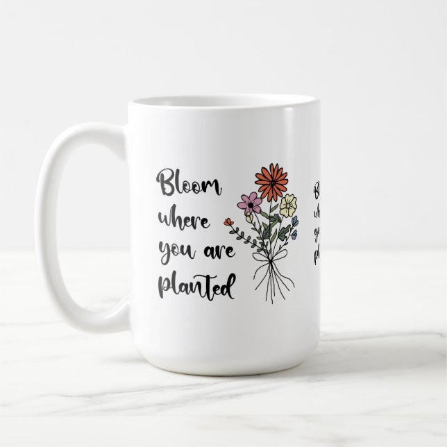 Mug Fleur Où Vous Êtes Plantés (Gauche)