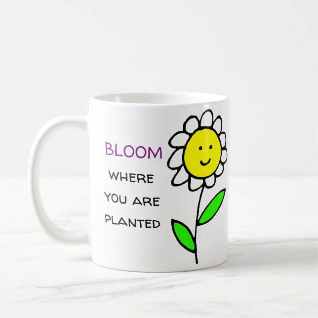 Mug Fleur Où Vous Êtes Plantés (Gauche)