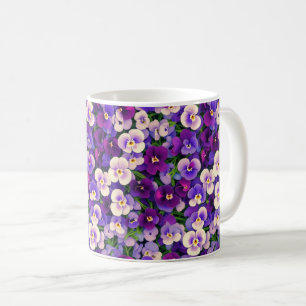 Mug Fleur Pansy Violet
