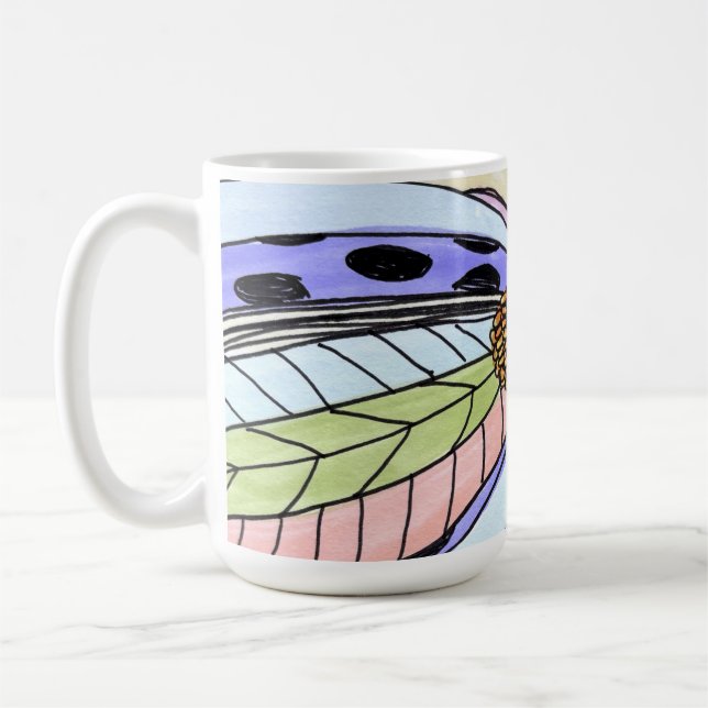 Mug Fleur Papillon Vierge (Gauche)