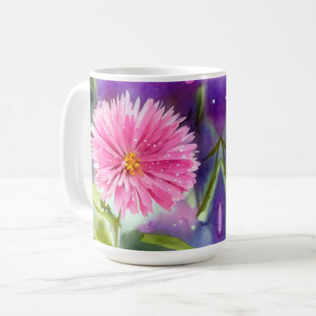 Mug Fleur pourpre (Devant gauche)