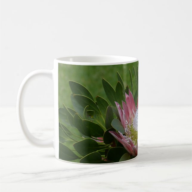 Mug Fleur Protea rose (Gauche)