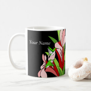 Mug Fleur Rose Et Colibri