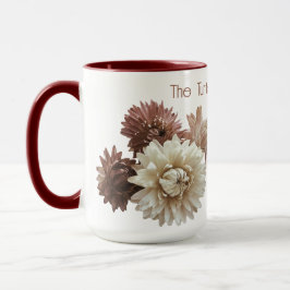 Mug Fleur rose et mauve