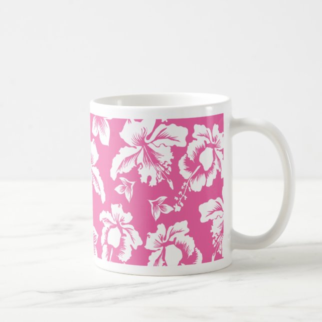 Mug Fleur rose hawaïenne (Droite)