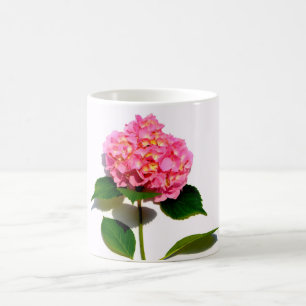 Mug Fleur rose rose rose Hydrangea