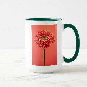 Mug Fleur rouge de marguerite de Gerbera de Barberton