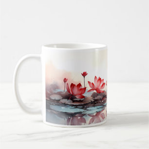 Mug Fleur Rouge Lotus Sur Votre Musique