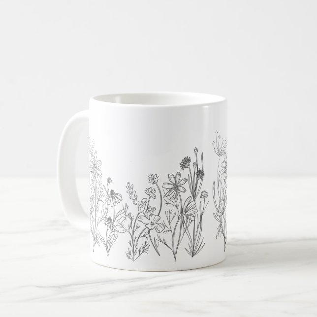 Mug Fleur sauvage  (Devant gauche)