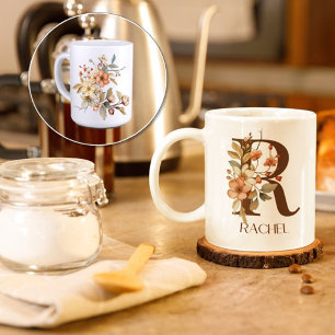 Mug Fleur sauvage Aquarelle d'automne initiale R