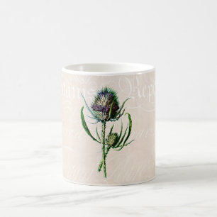 Mug Fleur sauvage de chardon d'écossais du cru 1902