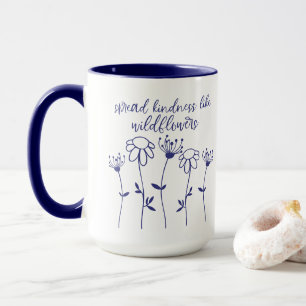 Mug Fleur sauvage Étalage Kindness Inspiration