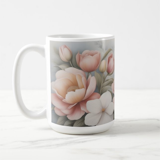 Mug Fleur sauvage mixte - Fleur Pastel Classique (Gauche)