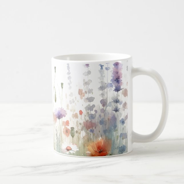 Mug Fleur sauvage moderne (Droite)