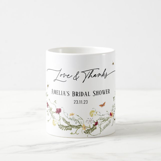 Mug Fleur sauvage Parti personnalisé Favoriser la Fête (Centre)