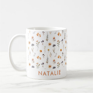 Mug Fleur sauvage personnalisé