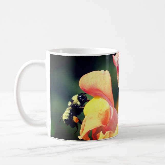 Mug Fleur Snapdragon Et Abeille (Gauche)