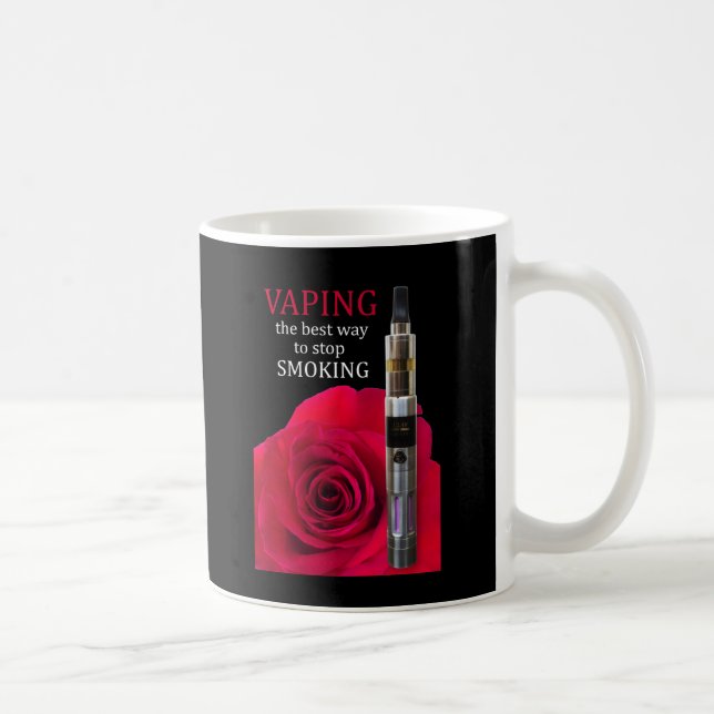 Mug Fleur Vapeur et rose (Droite)