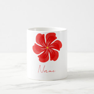 Mug Fleur Vibrante à Pétales Rouges - Art Floral Minim