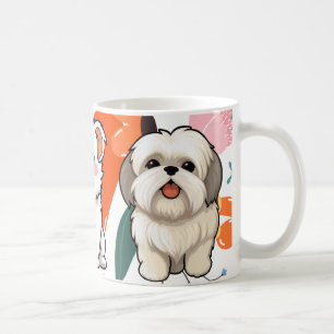 Mug Fleur vibrante Art canin de stylePour les amoureux