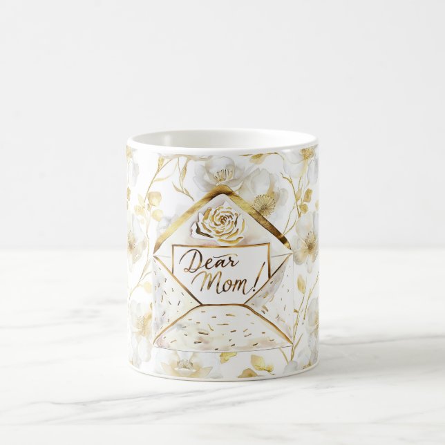 Mug Fleurale maman blanc or (Centre)