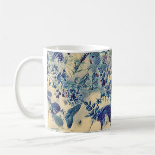 Mug Fleurs Abstraites rétros Papillon Jardin d'artisan
