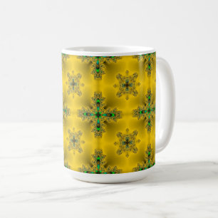 Mug Fleurs Artdeco dans le style rétro