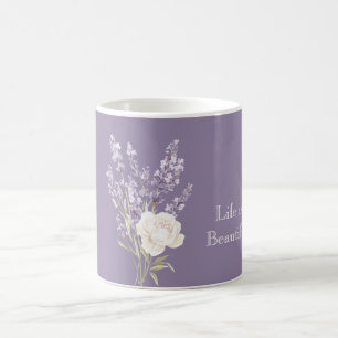 Mug Fleurs blanches de lavande