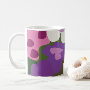 Mug Fleurs Colorées de Tradescantie Floral