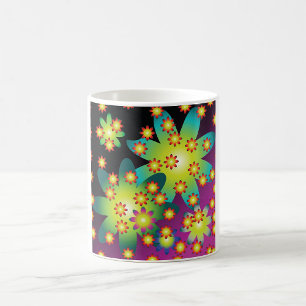 Mug Fleurs colorées rétro