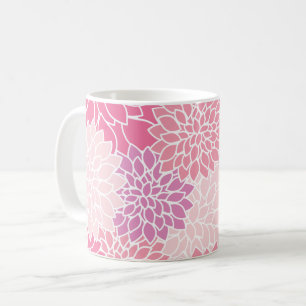 Mug Fleurs Dahlia, Motif De Fleurs, Dahlia Rose