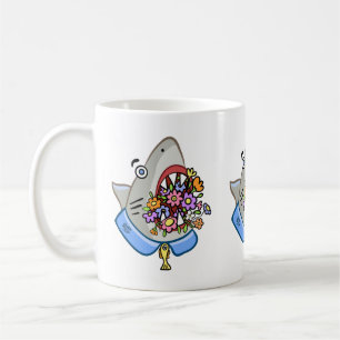 Mug Fleurs Dans Les Jaws De Requin