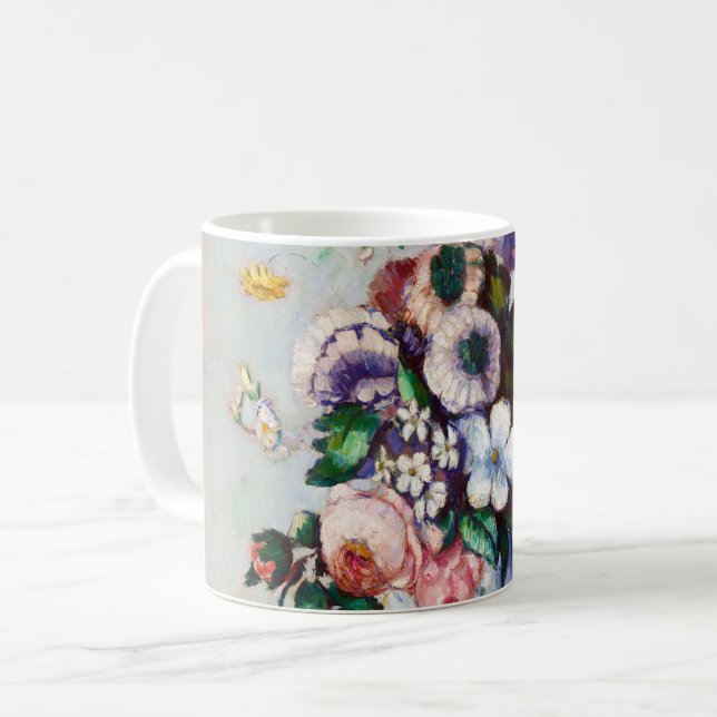 Mug Fleurs dans un Vase Rococo, Paul Cezanne (Devant gauche)