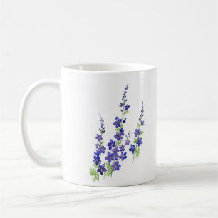 Mug Fleurs d'aquarelle 'Larkspur'