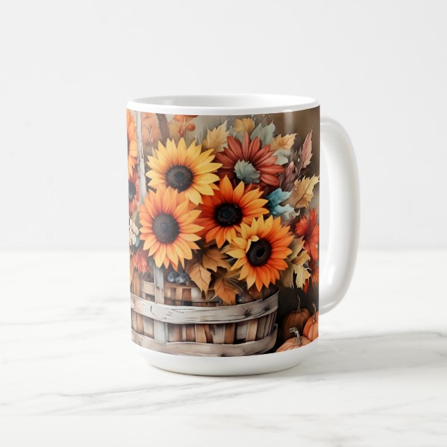 Mug Fleurs d'automne (Devant droit)