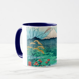 Mug Fleurs d'automne et le Mont Fuji, Hiroshige, Ukiyo