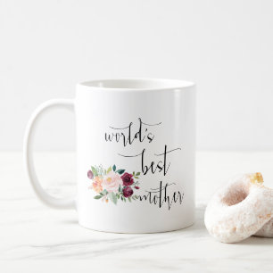Mug Fleurs de Bourgogne Minimal World's Best Mother