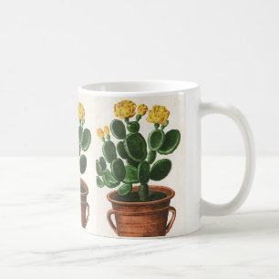Mug Fleurs de cactus vintages, Cactus Succulents Plant